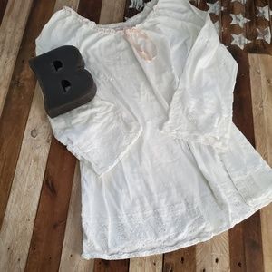 Victoria's Secret night shirt, flowered eyelets